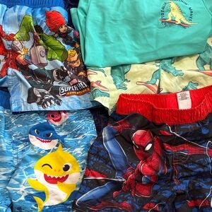 Marvel Super Hero Adventures Blue and Red Swim Shorts